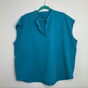 NWT Teal Rafaela Oversized Scrub Top